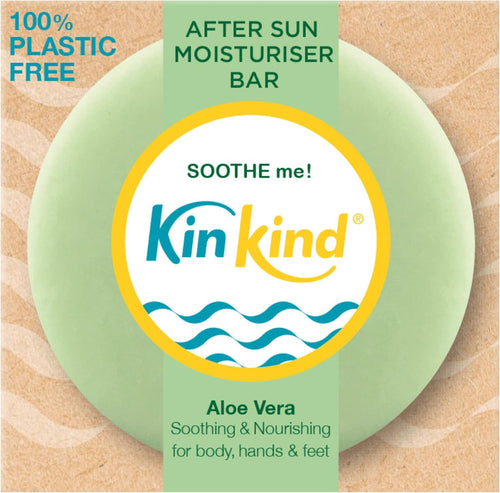 Aloe Vera after Sun. SOOTHE Me! after Sun Lotion Bar with Aloe Vera, Shea Butter & Cocoa Butter to Soothe and Nourish Sun Kissed Skin. No Leaking Plastic Bottles! Vegan & Cruelty Free.